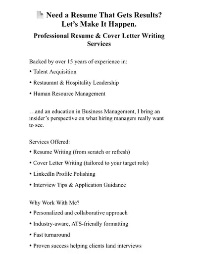 Resume & Cover Letter Writing - Stand Out From the Stack, View more