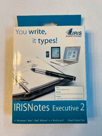 IRISNotes 2 Executive Digital Pen Scanner for iPhone, iPad and i