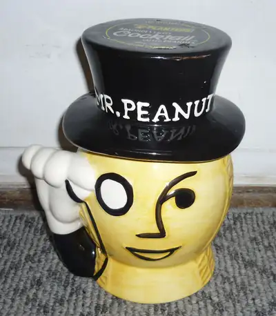 $50 Planters Mr. Peanut cookie jar advertising mascot, View more