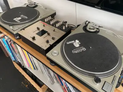 DJ, 2x Technics SL-1200 MK2s & Vestax PMC-05 Pro II & Rane, View more