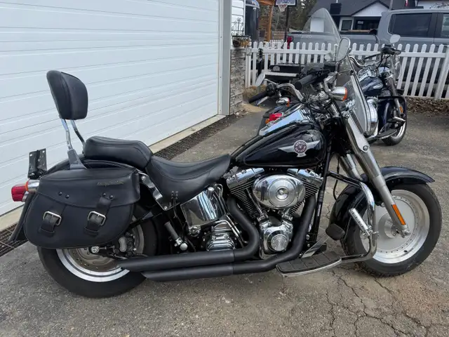 Reduced Price 2005 Harley Fatboy 6,819 kms Moving Must Sell in Street, Cruisers & Choppers in Red Deer - Image 2