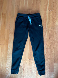 Girls’ Black Puma Sweatpants (Size 14/16)