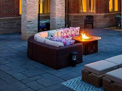 Restoration Hardware Curved Wicker Patio Sofa, View more