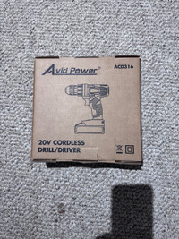 AVID POWER 20V MAX lithium lon cordless drill set