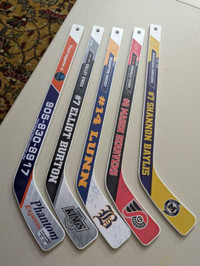 Personalized mini hockey sticks
