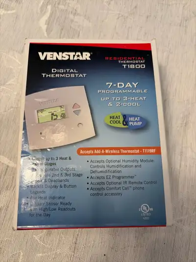 Venstar T1800 Digital Thermostat Price Drop !!, View more