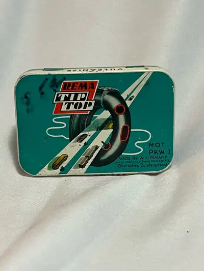 Antique Tip Top Tire Repair Kit Tin, View more