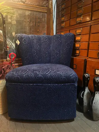 1930s Art Deco Slipper Chair, View more