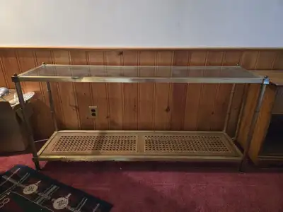 Brass And Glass Console Table, View more