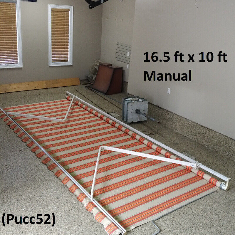 Awning GS, Manual Retractable Patio Awning, 16 x 10ft Patio