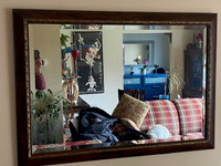 Beautiful beveled mirror 40" by 27" for sale.