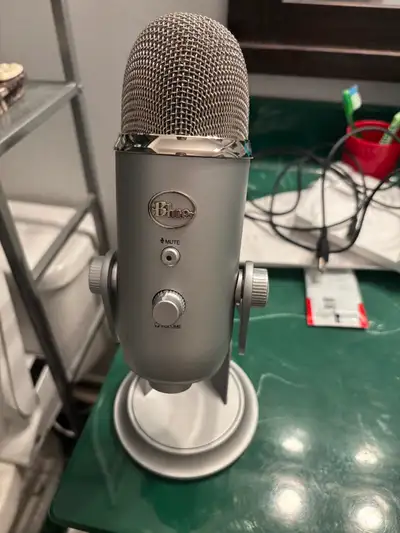 I'm selling a used Blue Yeti microphone in good condition, perfect for anyone looking to improve the...