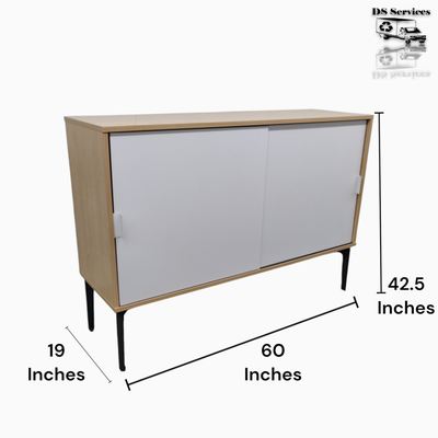 Shoe Cabinet TV Stand Storage Organizer W/ Sliding Doors K8595, View more