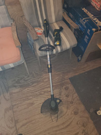 Yardworks 20v weedeater with 2 batteries and charger $60