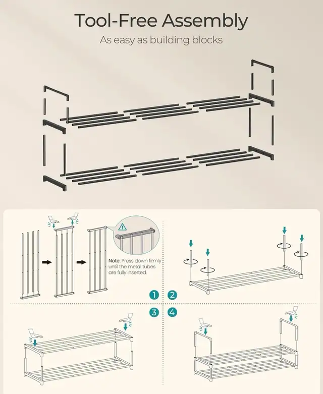 2-Tier Stackable Shoe Rack in Storage & Organization in Oshawa / Durham Region - Image 8