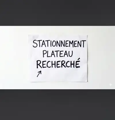 Je cherche un stationnement extérieur ou intérieur sur le plateau mont royal près intersection Rache...