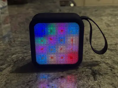Bluetooth speaker with LED light show, View more