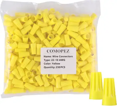 230 Pieces of wire connectors with wire cap screws terminals for quick connection, 14-16 AWG, P4 Typ...
