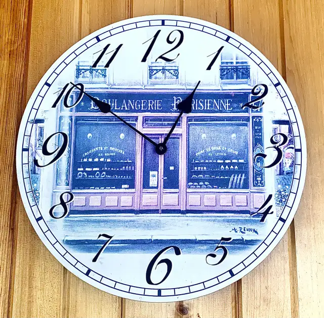 Parisian Bakery Wall Clock -FrenchCountry Wall Clock in Home Décor & Accents in Ottawa - Image 3