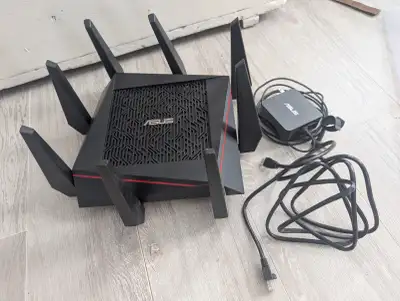 ASUS RT-AC5300 Wireless-AC5300 Tri-band Gigabit Gaming Router., View more