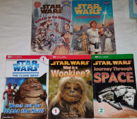 Qty 5 x DK Readers Star Wars Books Anakin to the Rescue, Luke...