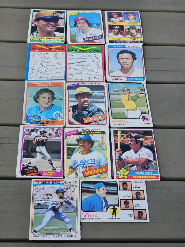 Carte (15) de baseball des ligues majeurs/années 70 in Arts & Collectibles in City of Montréal - Image 2