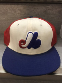 Vintage 1990s New Era Montreal Expos Fitted Hat