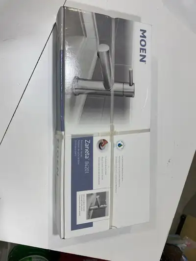 Never Opened. Moen Zaneta 84201 Bathroom Faucet. Chrome finish. Optional Deckplate Included. 1 or 3...