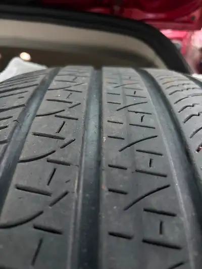 265/45 R21 Pirelli tires. 3 in good condition, and 1 needs a patch. I just got a new set, but these...