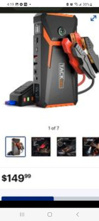 Bnib Tacklife 800A T8 Jumpstarter 7.0L Gas power bank Battery