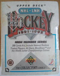 1991-92 Upper Deck Hockey High Number Series Factory Sealed Set