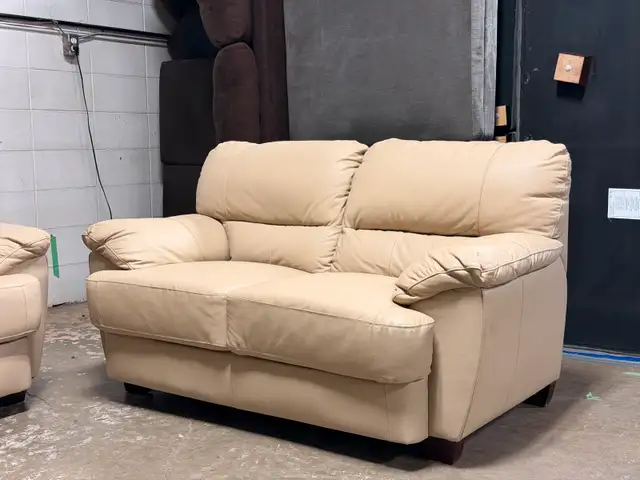 Genuine Leather Couch Set in Couches & Futons in Edmonton - Image 9