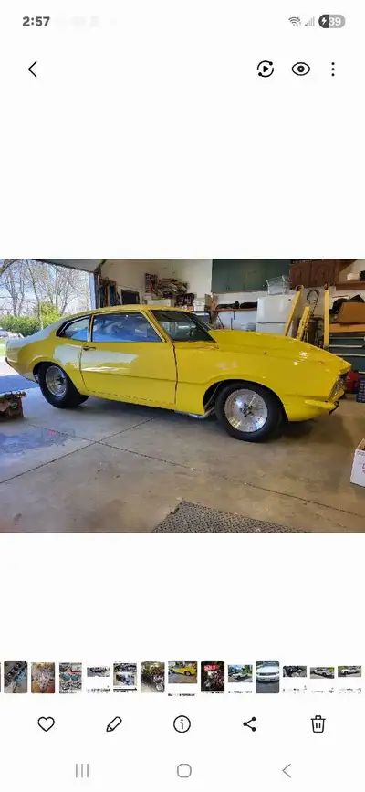 Pro street Maverick with ownership. 8.50 ET certified cage/chassis. This car has a lot of high dalla...