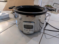 All-Clad 4 QT Stainless Ceramic Slow Cooker brand new