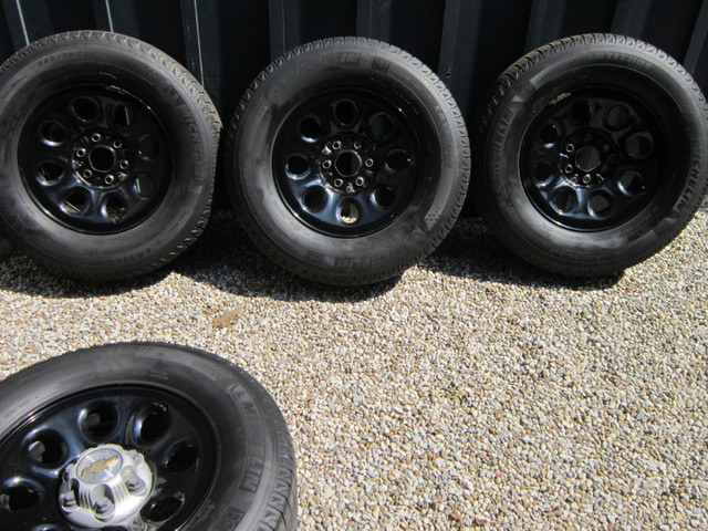 Police wheels with snow tires 265/70/17 Silverado in Tires & Rims in St. Catharines - Image 2