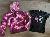 Ladies hoodie & t shirt bundle small