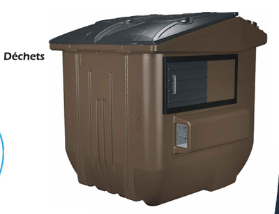Conteneur en polyéthylène 8 verges - Déchet / Recyclage neuf, View more