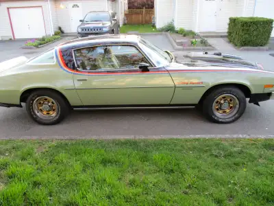 1975 Camaro 350 4-barrel, LM1, V8, Turbo 3 speed automatic transmission, 3.08 rear end. 13,400 origi...