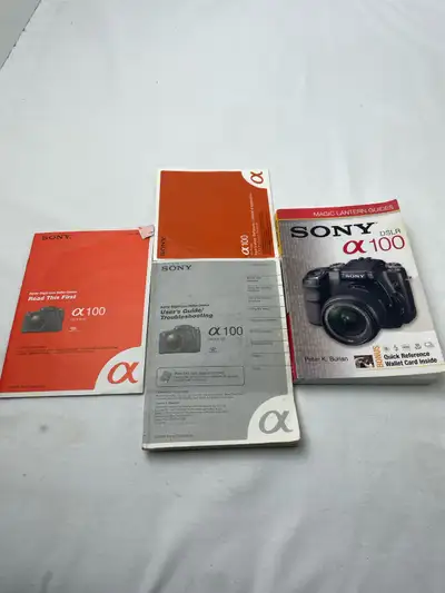 Sony A100 Magic Lantern Guides, User’s Guides And A CD, View more