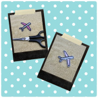 “AIRPLANE” – Iron-On Clothes Patch