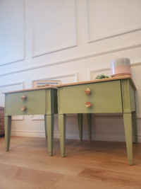 Sold!! Refinished!! Scandinavian Inspired nightstands!