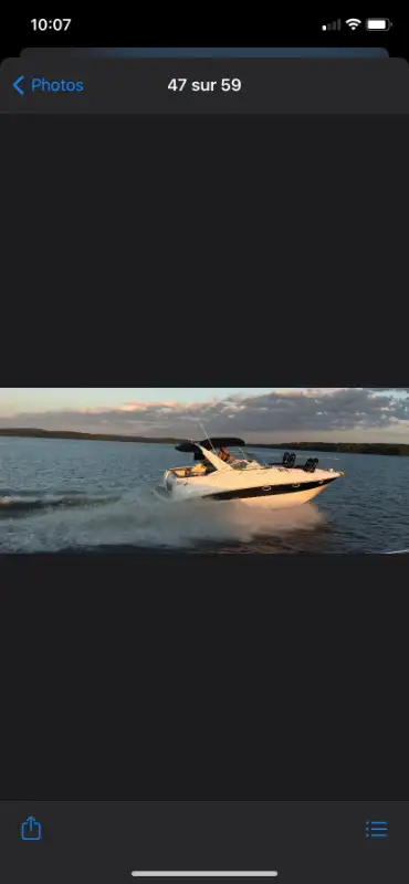 Larson CAbrio 330 Esthétique refait Armoire fabriqué sur mesure 2x 350 mercruiser Génératrice intégr...