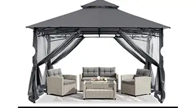 ABCCANOPY GAZEBOS 10X12 OUTDOOR STEEL FRAME, View more
