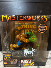 MASTERWORKS THE THING AND INCREDIBLE HULK MARVEL LEGENDS FIGURE 