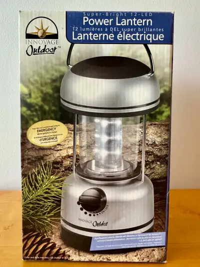 BNIB ultra- Bright 12 LED Power Lantern- (Dual Power Options) , View more