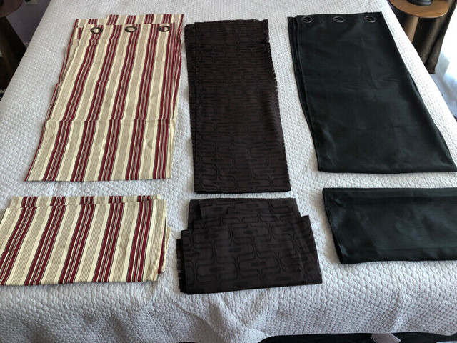 Curtains Various Colours -2 panels - $20 each in Window Treatments in City of Toronto