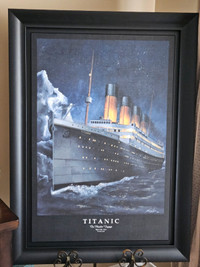 Titanic print on canvas Maiden Voyage  Size 30" x 42-1/2"