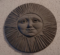 OUTDOOR HANGING SUN FACE STATUE
