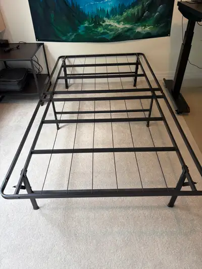Twin Sized Metal Bedframe (foldable), View more