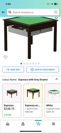 Like new Lego table espresso color